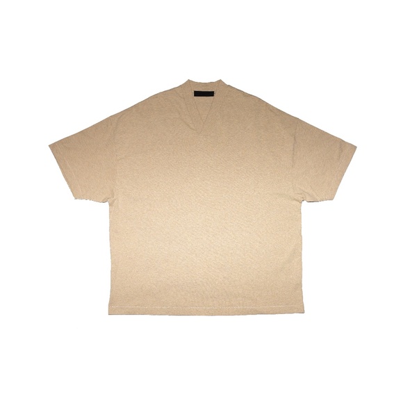 Fear of God Essentials V Neck 'Gold Heather' Tee - Picture 1 of 9